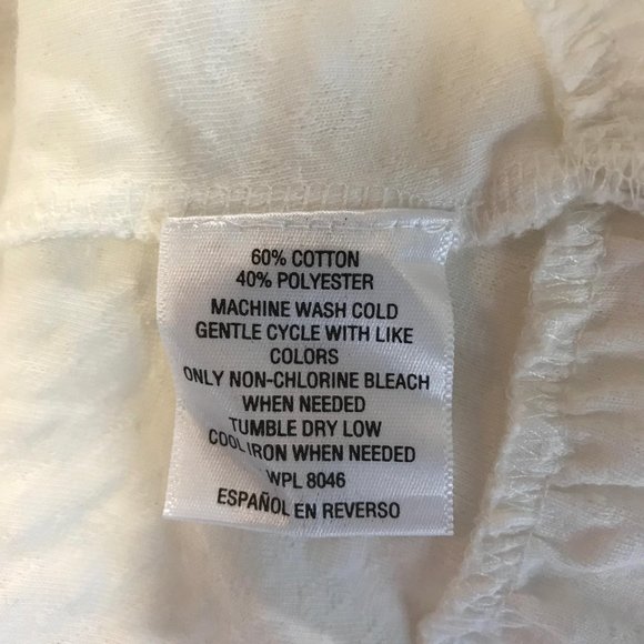 NWT Style & Co Womens Cream 3/4 Tie Sleeve Ruffle Scoop Neck Blouse Size OX - Picture 7 of 7